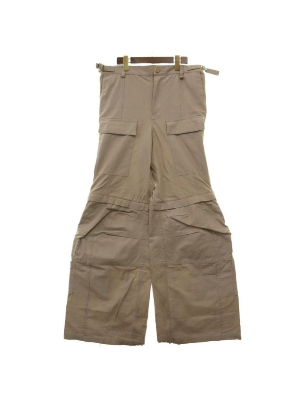Balenciaga Flared Cargo Pants Flare Long Beige S